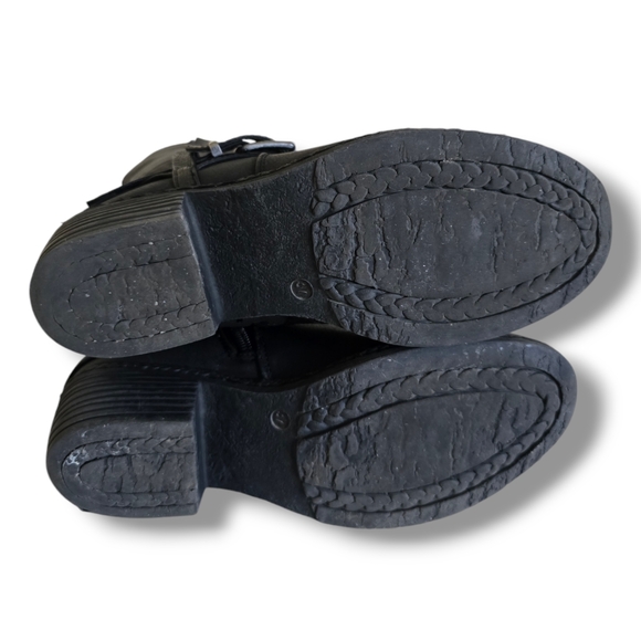 🟢  SOLEMATE Women's Black Faux Fur Calf  Knee Tall Winter Boots - Picture 12 of 16